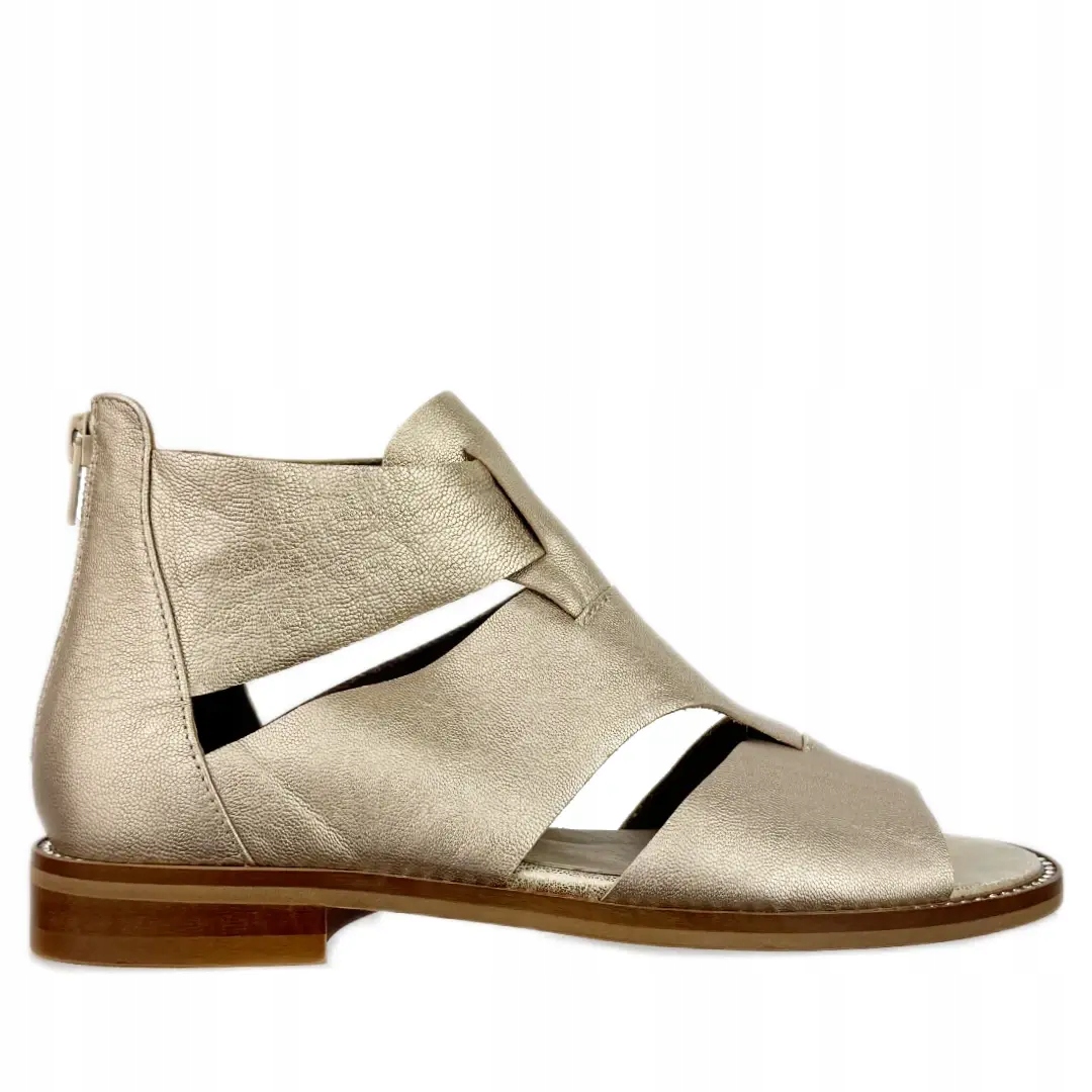 Dámské sandály Boccato 1072 šampaň 188 velikost 37, platinové