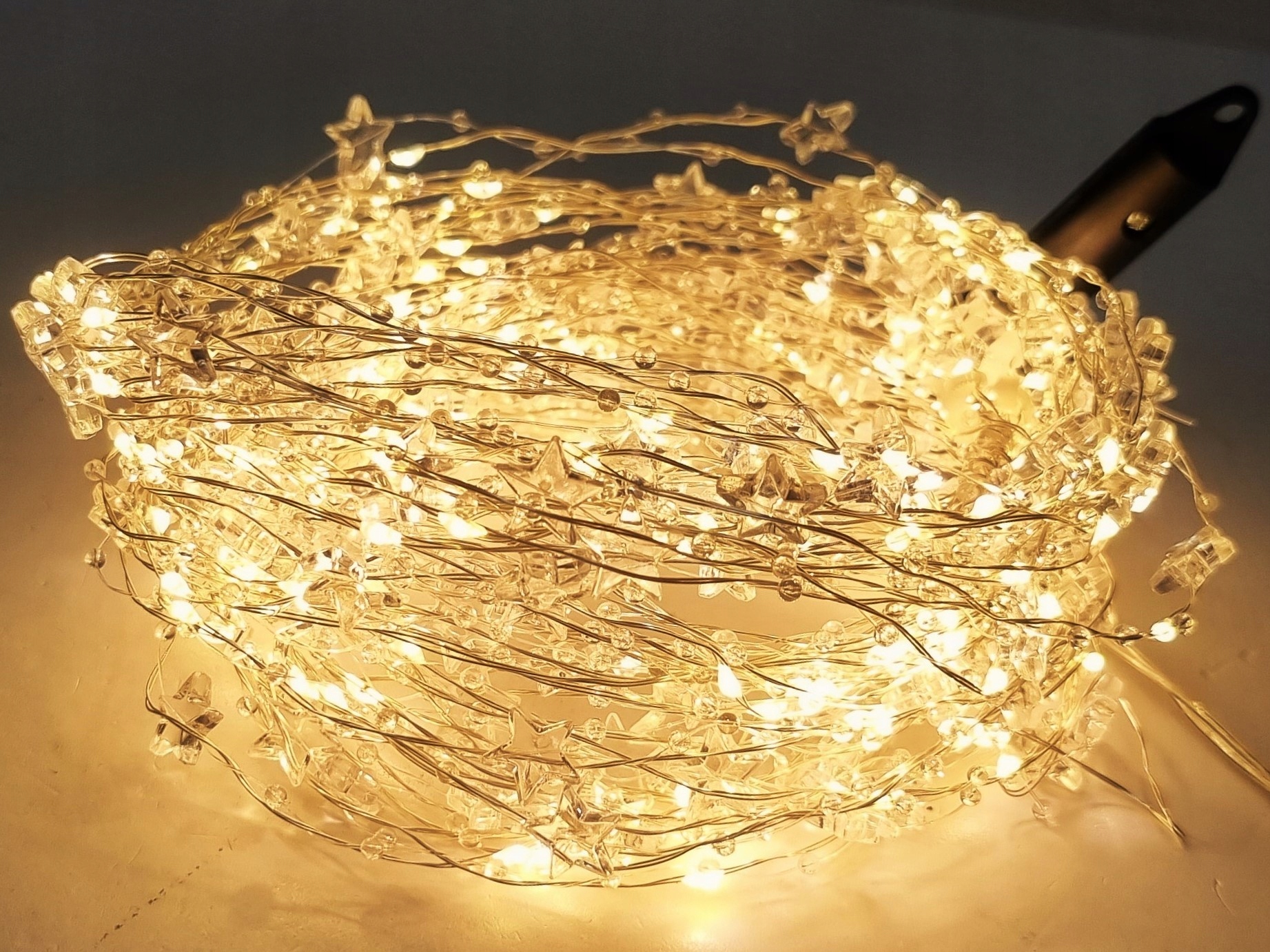 LAMPKI DRUCIKI KORALIKI 200 LED Programator MIKRO Zasilanie sieciowe