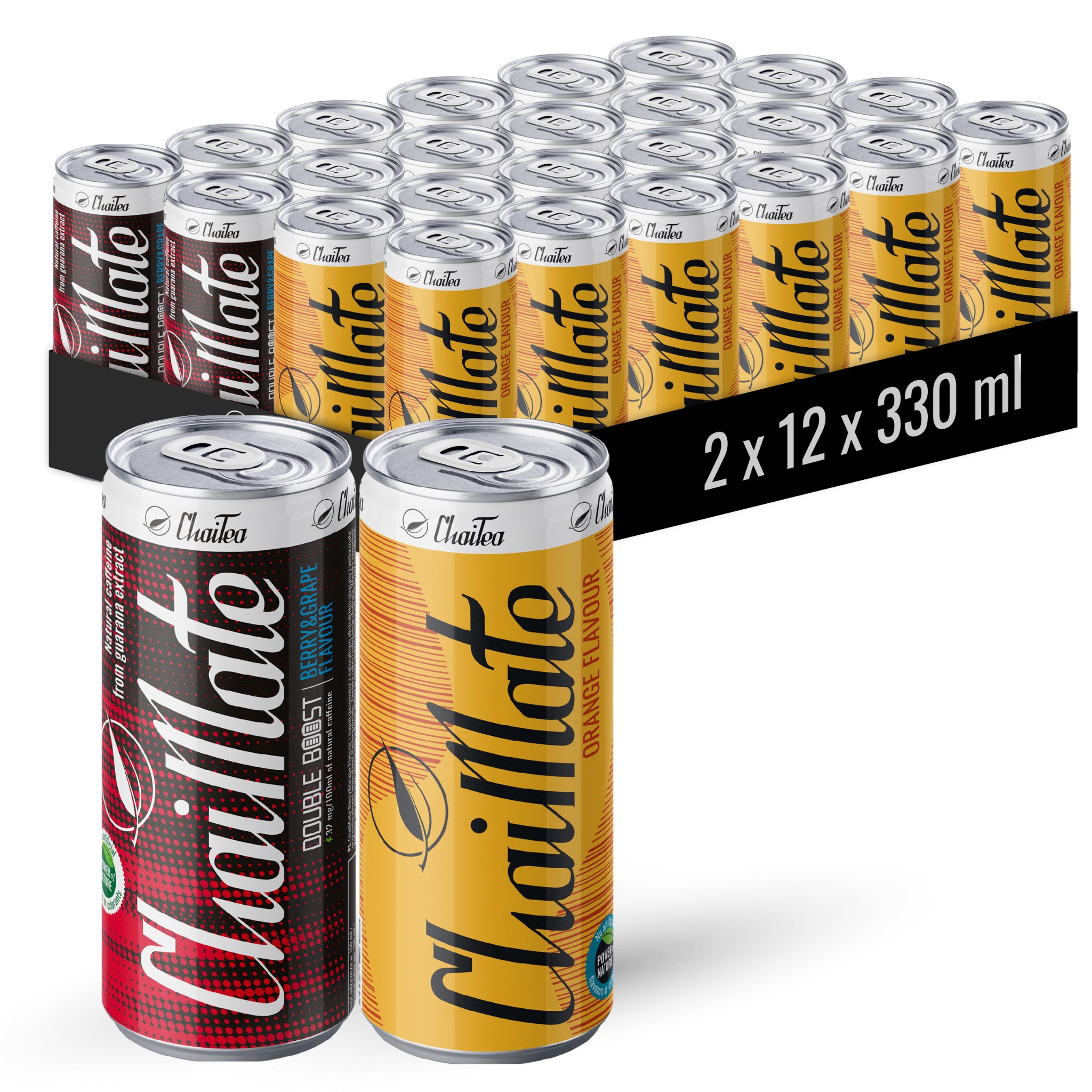 ChaiTea ChaiMate Mix 24 puszki po 330ml Orange Berries na bazie yerba mate