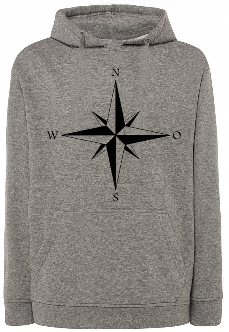 Pánská mikina s potiskem Větrná růže Kompas r.XL