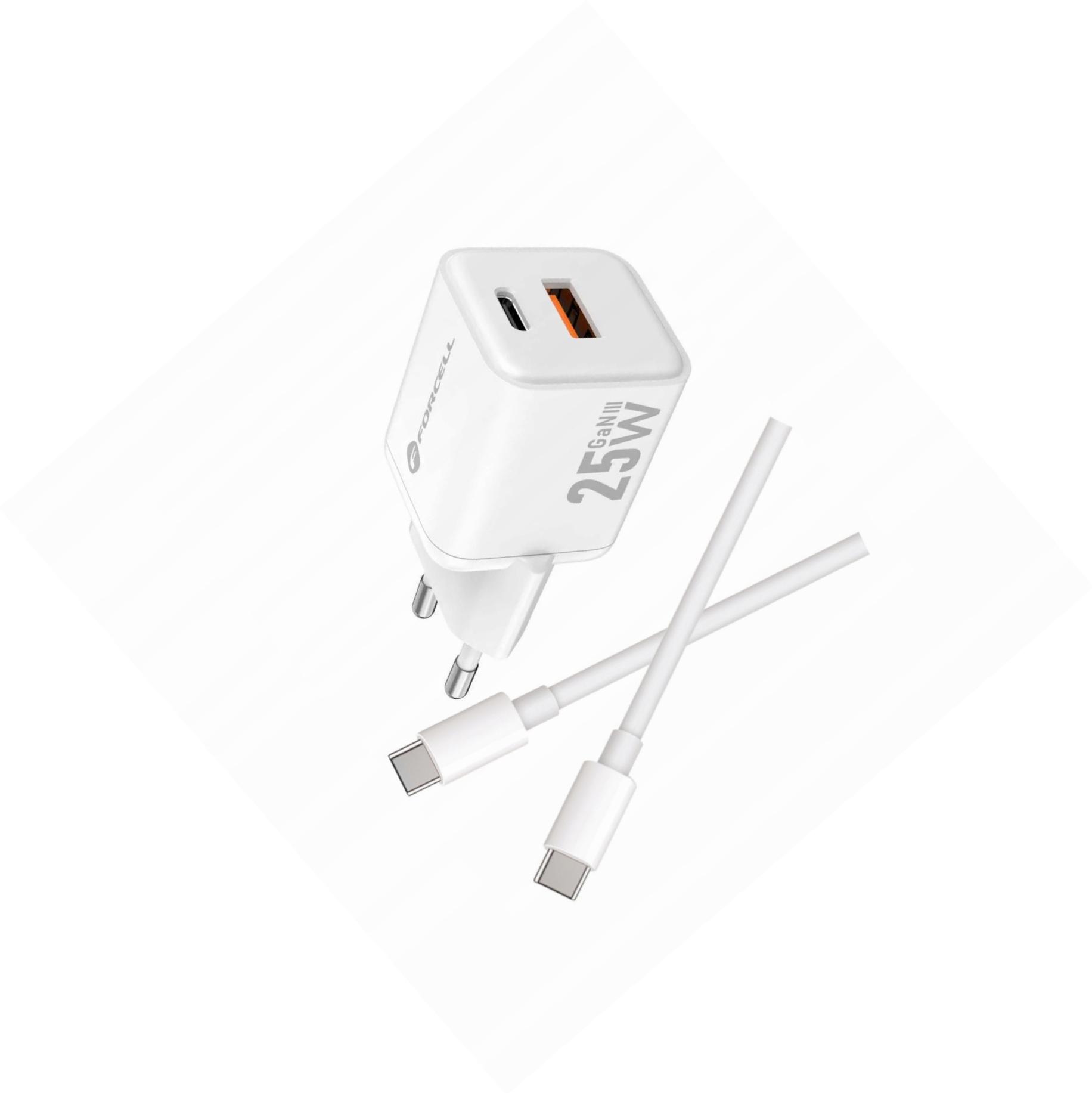 Szybka ładowarka Gan 25W z długim kablem Usb-c do Xiaomi Redmi Note 8