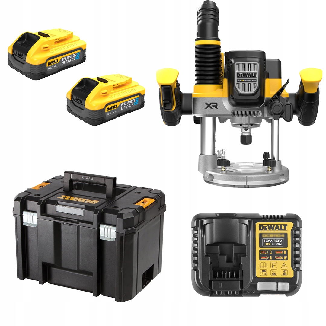 Horní frézka DeWALT DCW620H2 18V Xr Bl 2x5Ah Ps 12mm kufr