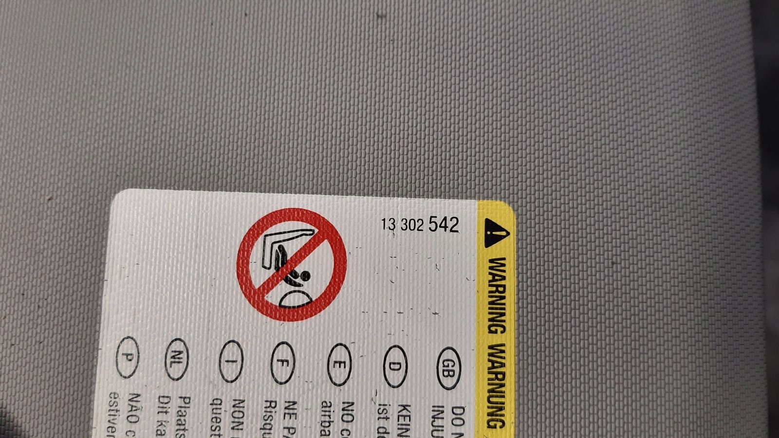 visor przeciwsloneczny right Opel Astra J 1,4 Turbo