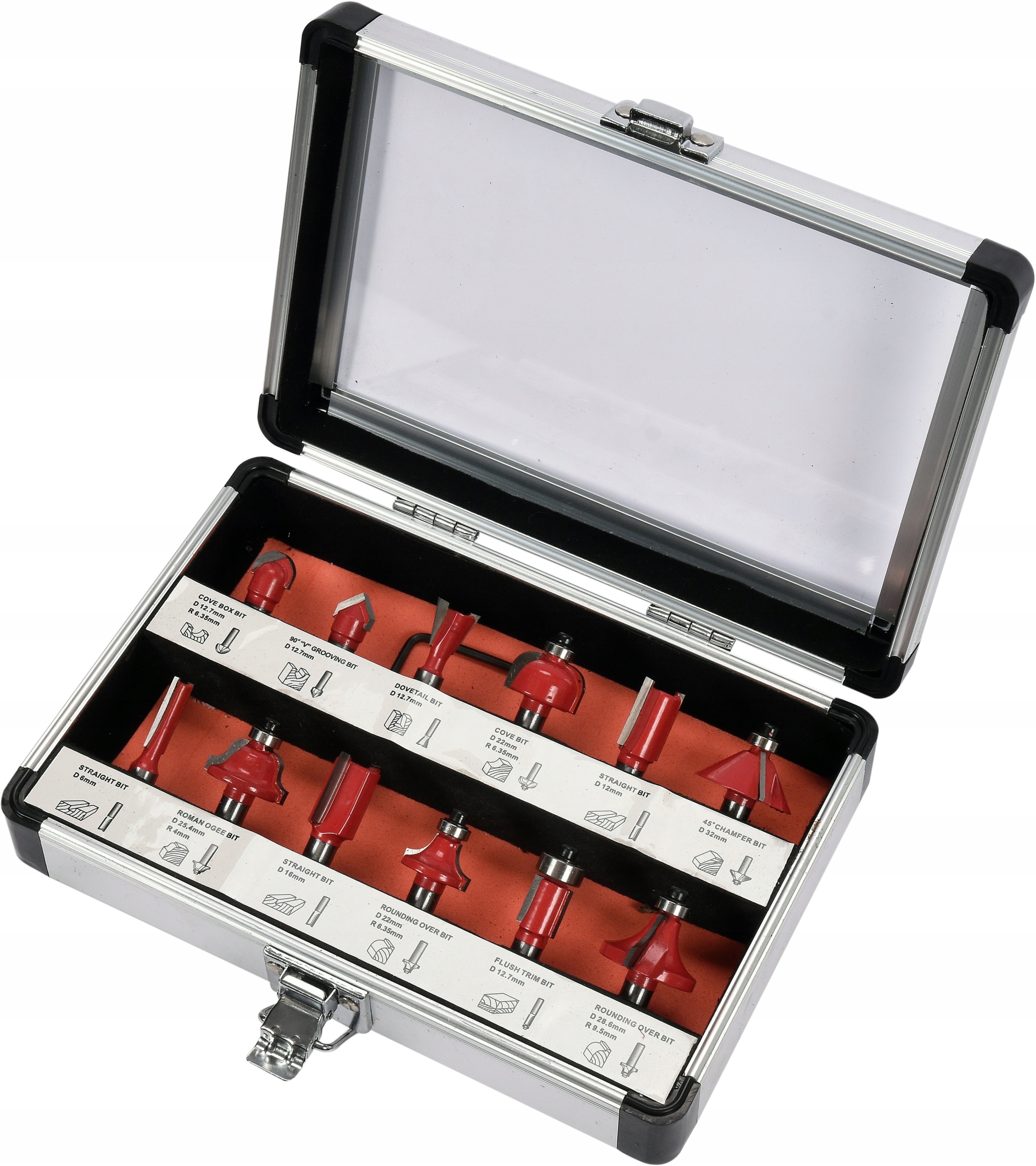 FREZARKA GÓRNOWRZECIONOWA 2100W + ZESTAW FREZÓW Skok zespołu frezowego 55 mm