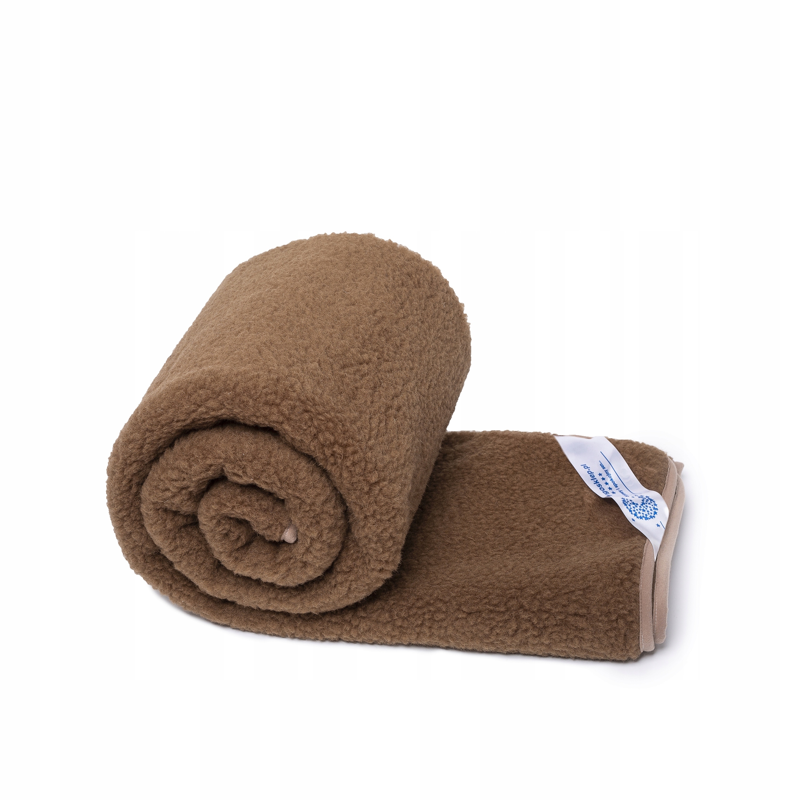 Vlněná Deka 160x200 Merino Vlna Tumbler Hnědá Protirevmatická