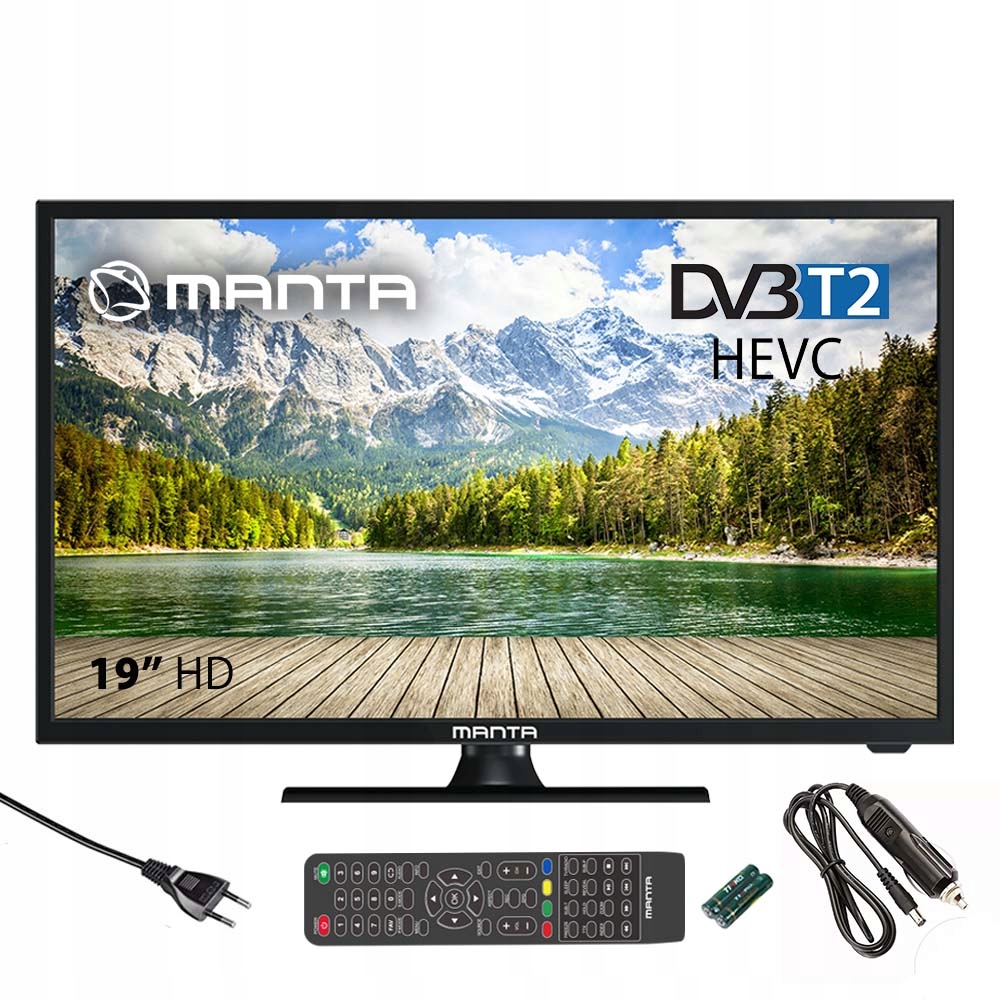 

Telewizor 19 cali DVB-T2/HEVC 12V Manta 19LHN123D