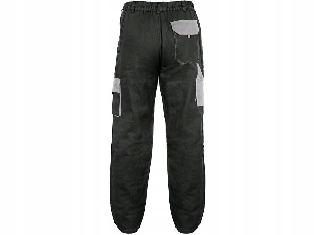 TANIE SPODNIE ROBOCZE LUX JOSEF CZARNO-SZARE 52 Długość spodni długie