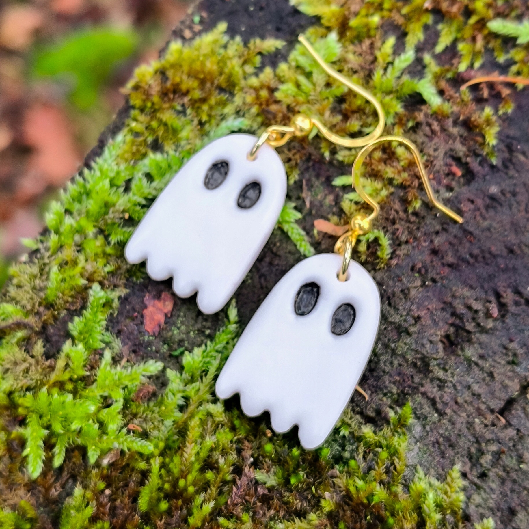 Náušnice Duchové, šperky na Halloween, lehké náušnice akcesoria na podzim