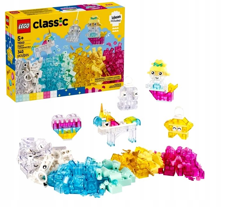 Lego Classic 11040 – Magický Set S Průhlednými Kostkami