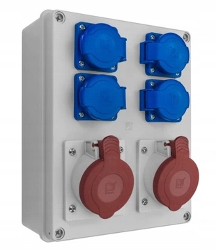 Rozdzielnica R-box 240 IP44 2x 16A/5p 4x 230V Pawbol B.1096