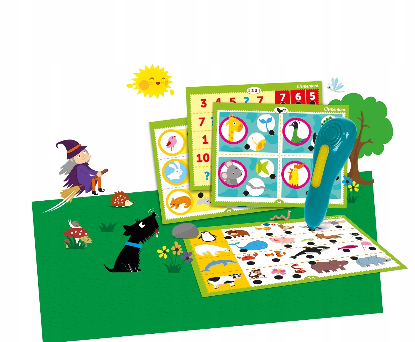 CLEMENTONI MÓWIĄCE PIÓRO 500 PYTAŃ ZWIERZĘTA Rodzaj łamigłówki