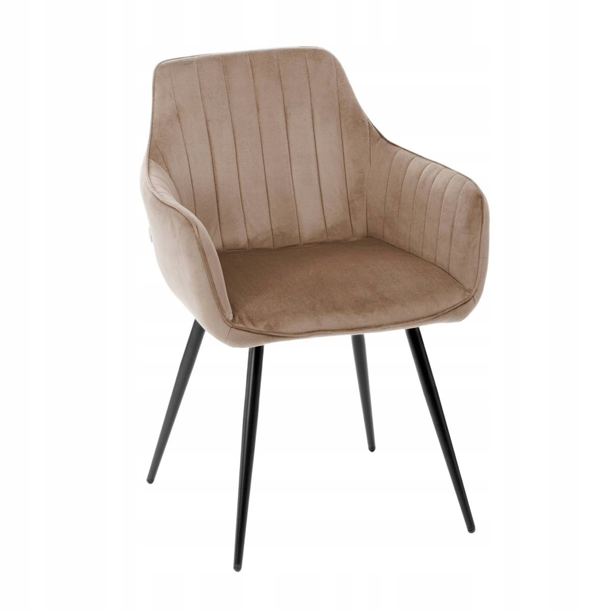 Křeslo Andre velurové béžové 56x61x86 cm Homla