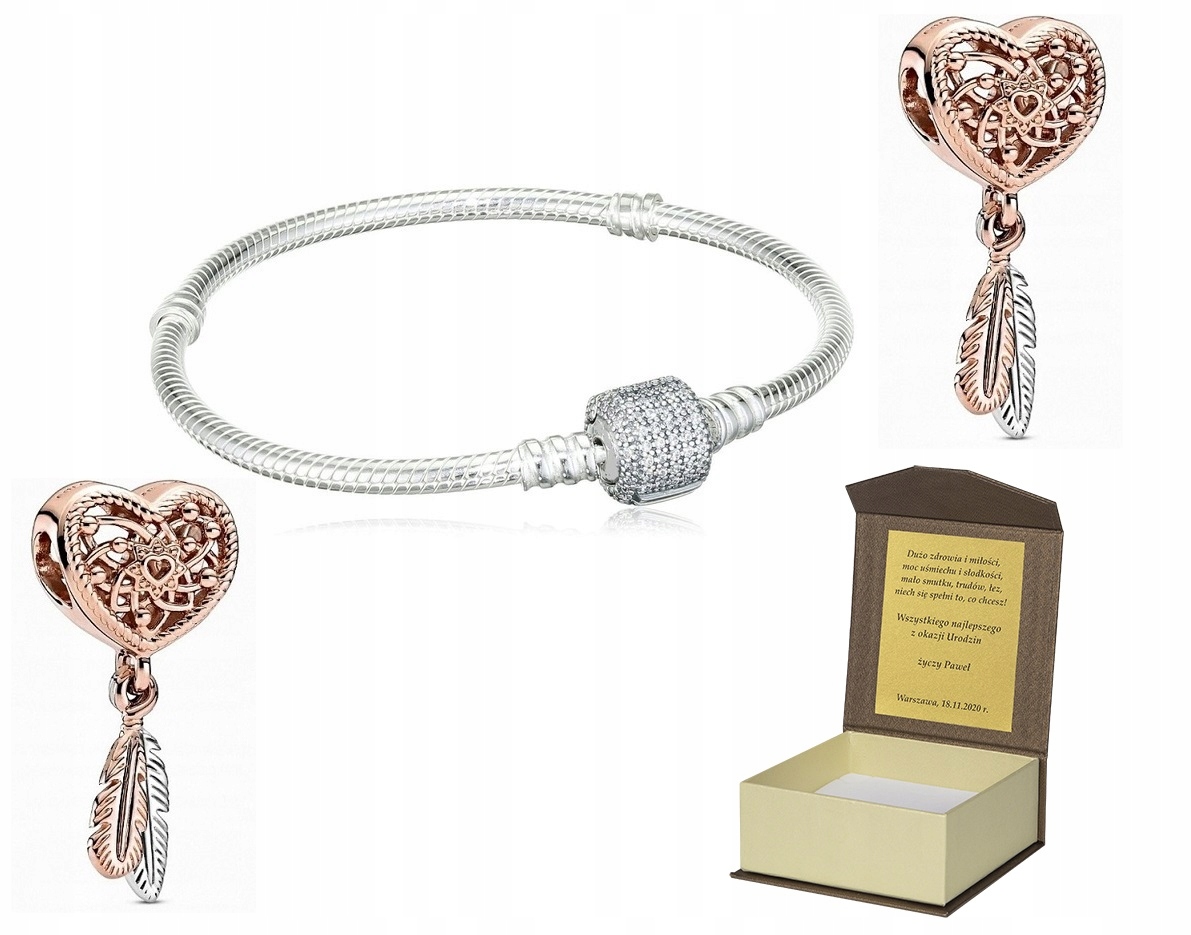 Stříbrný náramek 20 cm Charms Bonus B116