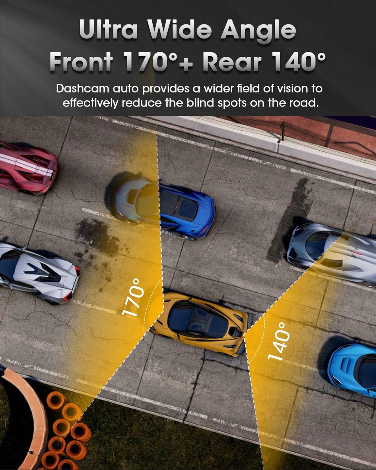 Lusterko samochodowe z kamerą cofania, Przód i tył R241 Marka inna