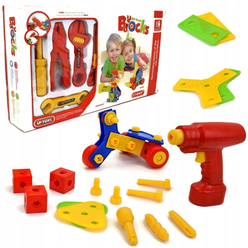 VZDELÁVACIE KOCKY NA KRÚTENIE KREATÍVNE NÁSTROJE VOZIDLÁ ROBOT BAGER