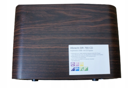 Retro radio Albrecht DR 790 CD, DAB+/FM/CD BT Głębokość produktu 18.5 cm