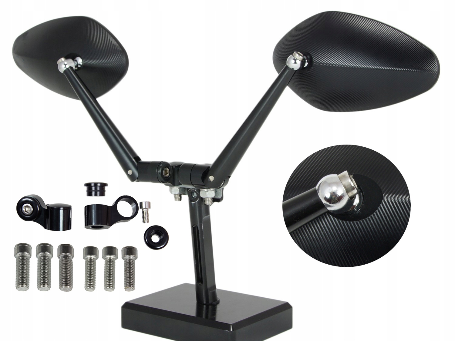 

lusterka akcesoryjne Cnc eliptyczne custom M8 M10