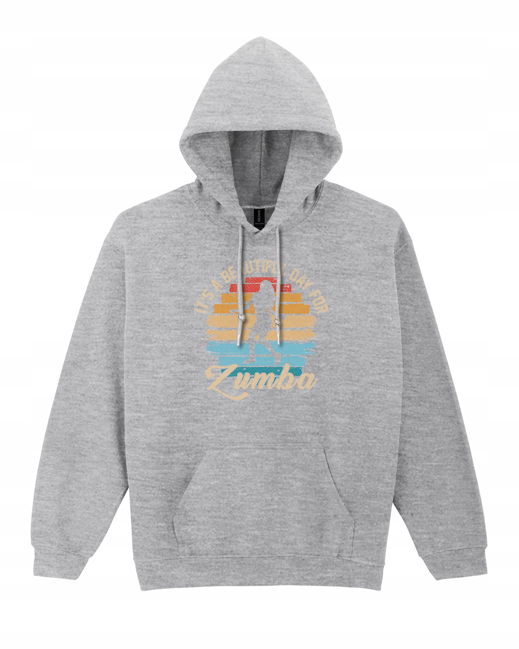 Mikina na fitness, zumbu a taneční Trénink v posilovně, Dárek , šedá, XL