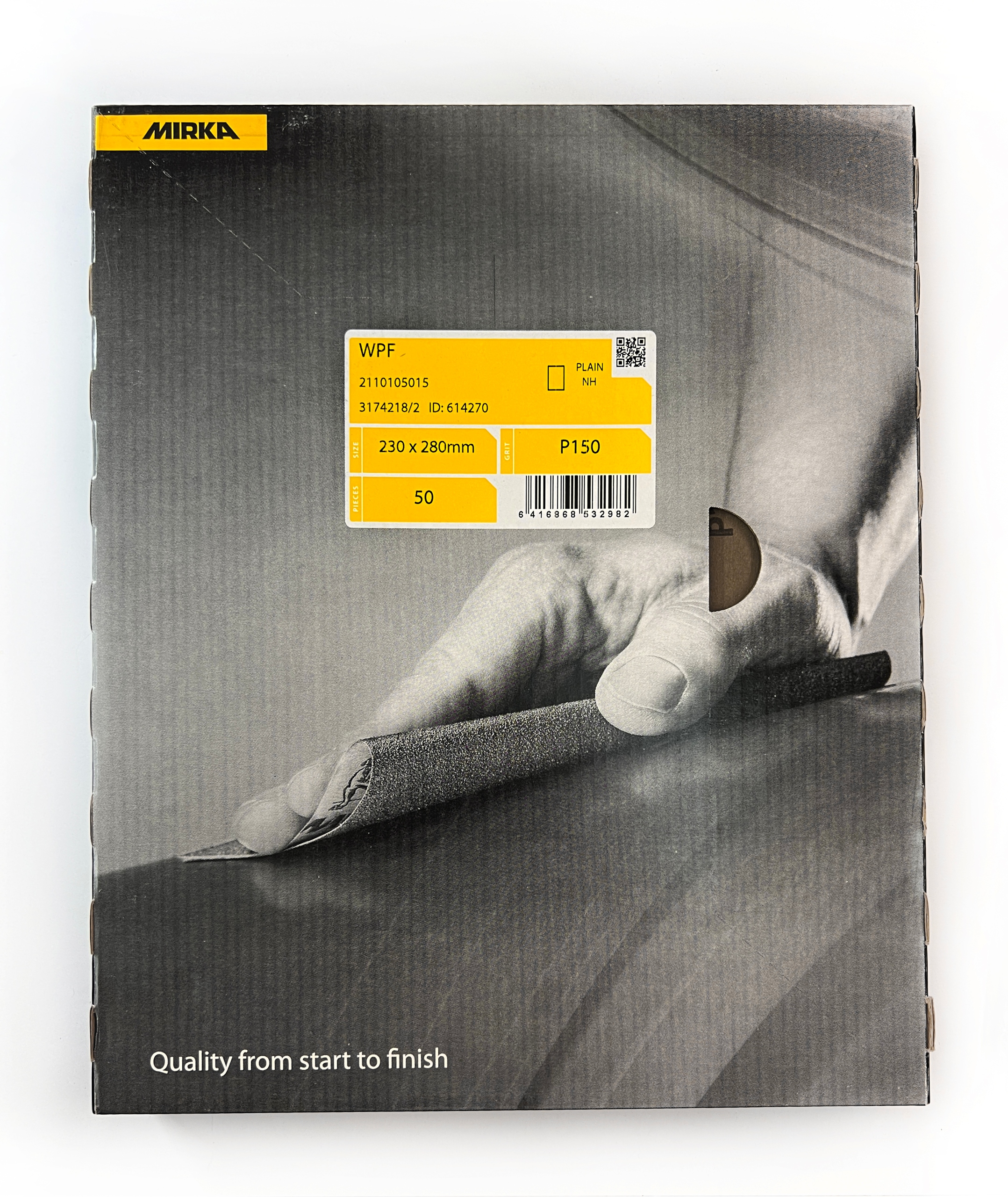 Водонепроникний папір 230 x 280mm MIRKA P150 WPF