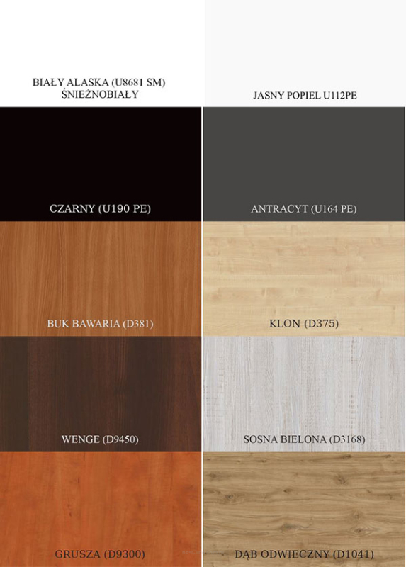 GARDEROBA JEDNOMODUŁOWA Best-line 90x240 CHROM Kod producenta G905