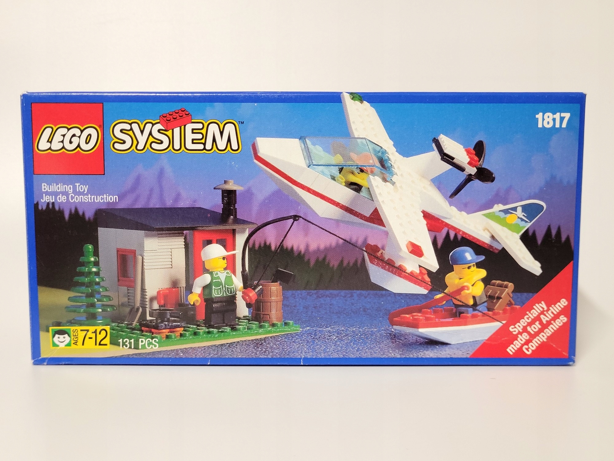 1817 Samo puste Pudełko BOX bez klocków Town System 1996