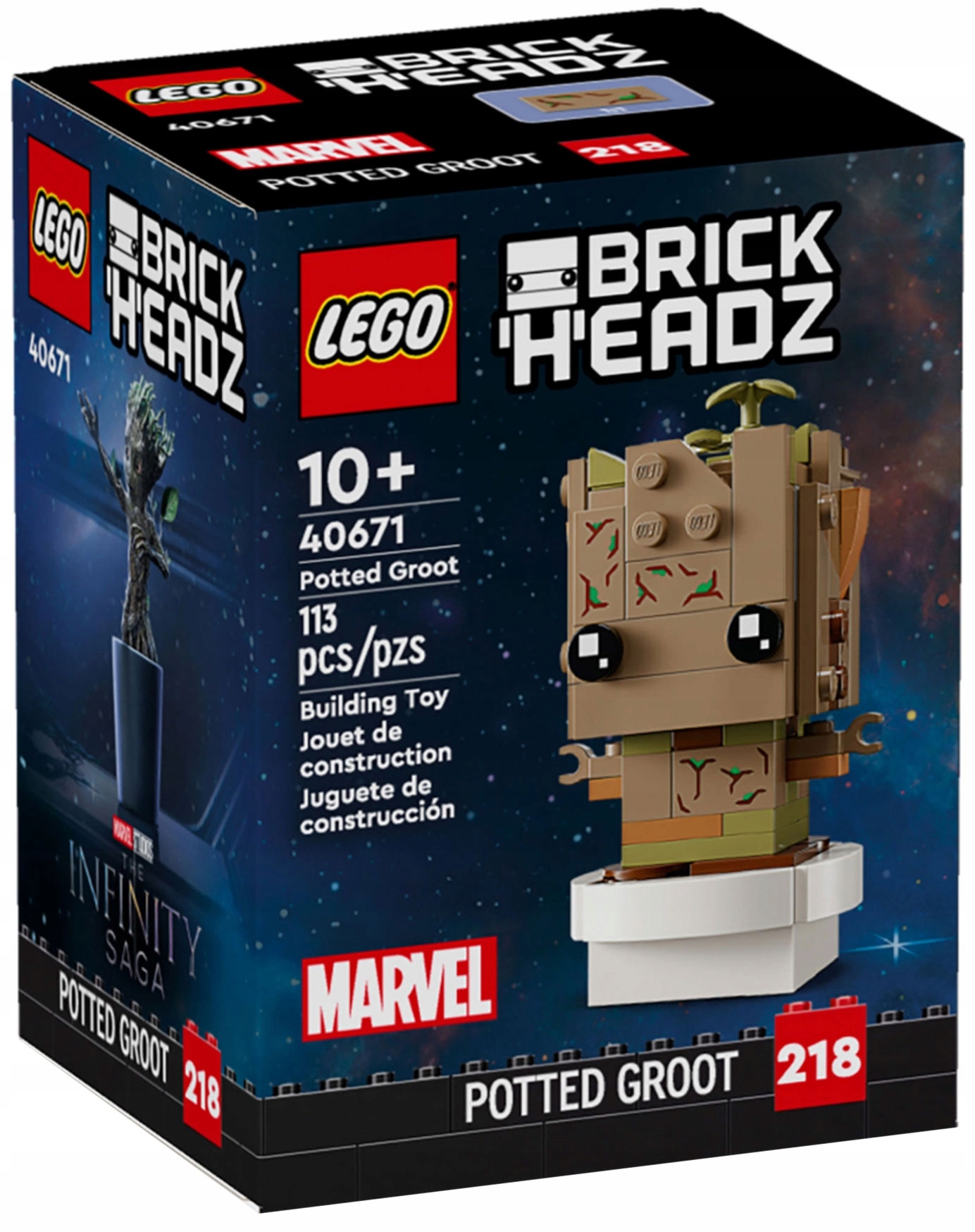 LEGO BrickHeadz 40671 Klocki LEGO BrickHeadz 40671 - Groot w doniczce Marka LEGO