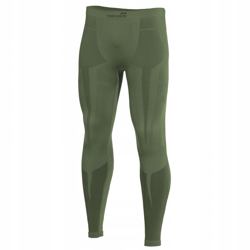 Legginsy termoaktywne sportowe spodnie męskie Pentagon Plexis Green Xs-m