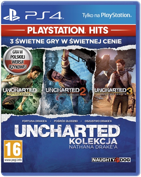 UNCHARTED Kolekcja Nathana Drake'a 1 + 2 + 3 - PL - PS4 / PS5