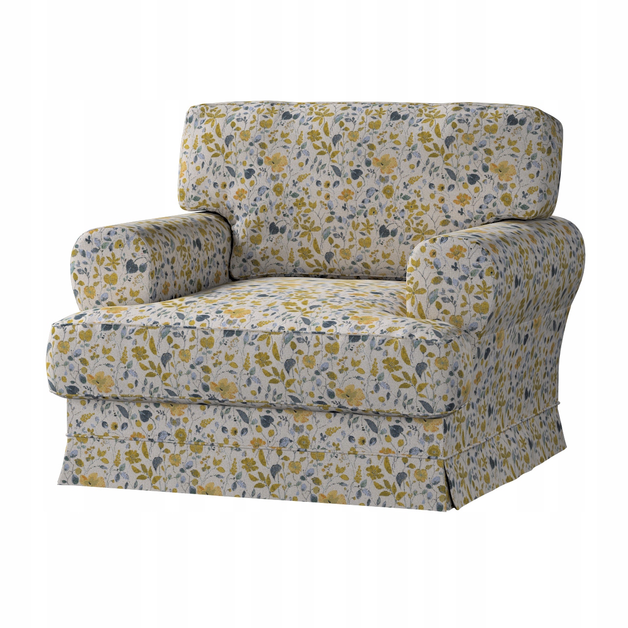 Potah na křeslo Ekeskog Ikea žluto-modrý