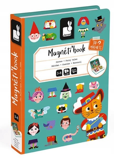 Magnetyczne Puzzle MAGNETIBOOK Świat Baśni Janod