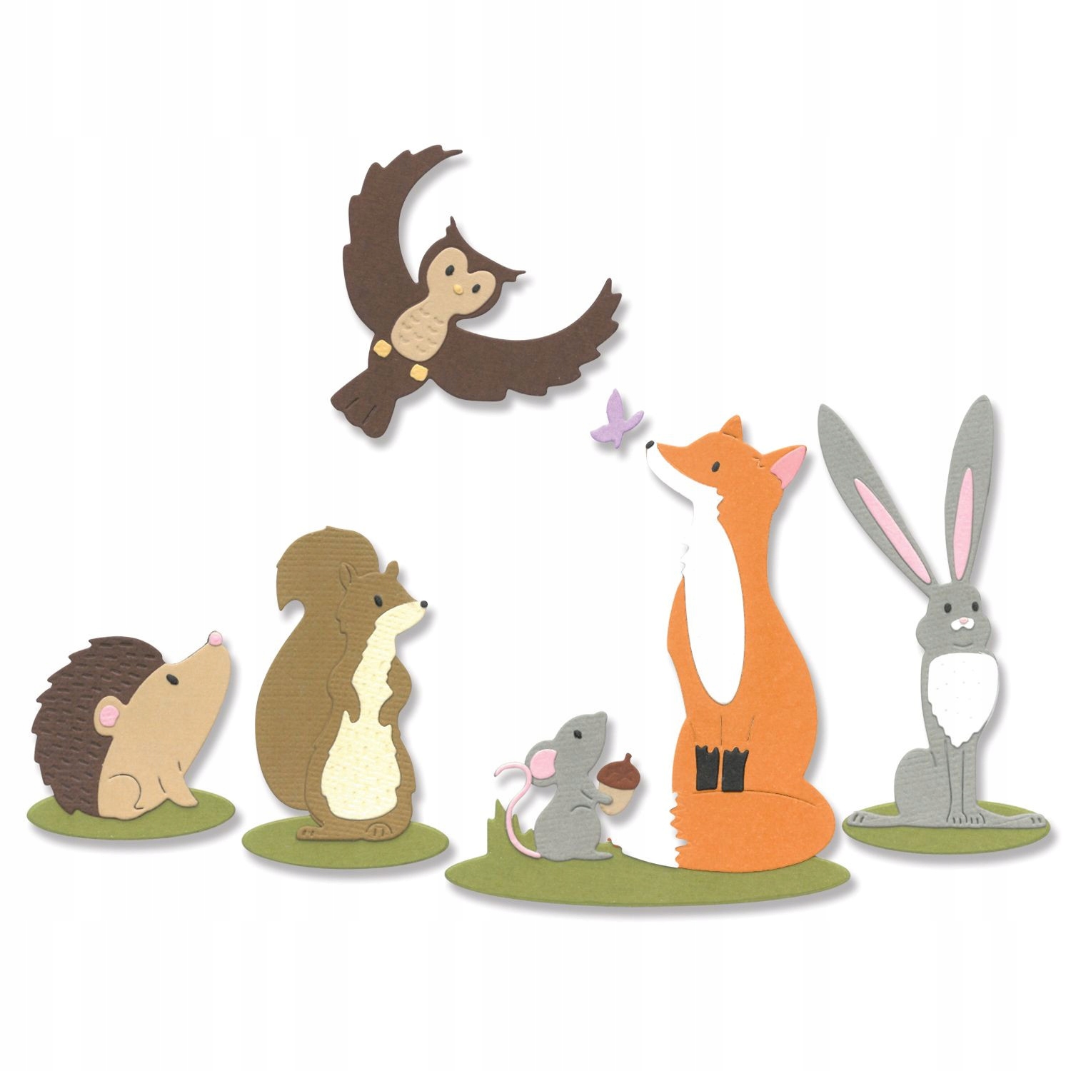 Zestaw wykrojników Thinlits Sizzix Forest Animals, 10 szt.