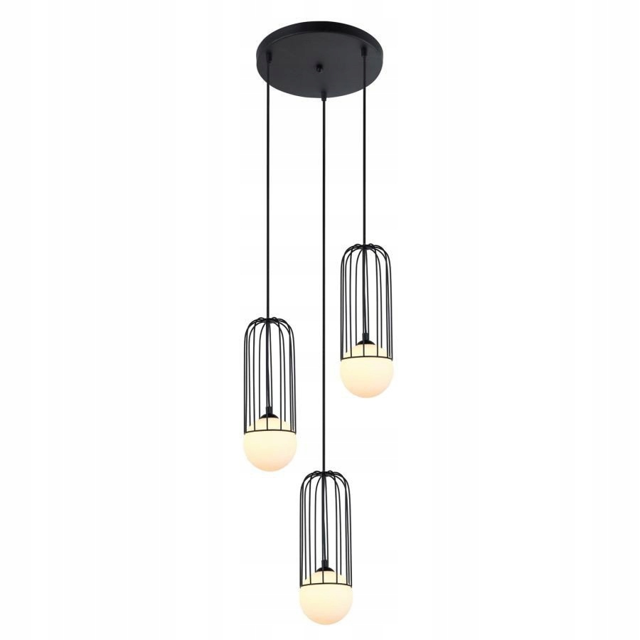 Závesná lampa Simon MDM-3938/3 Bk Italux