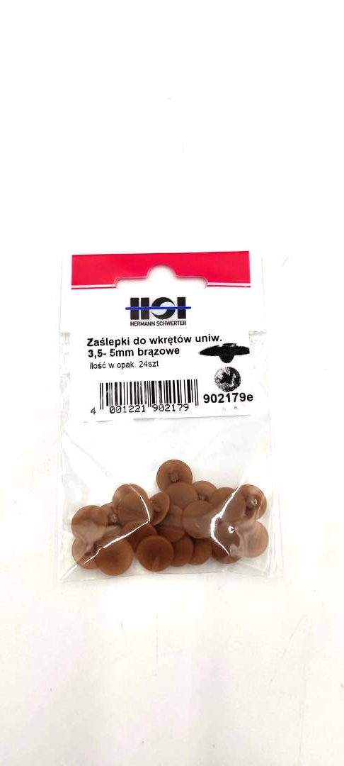 

Zaślepki do wkrętów uniwersalnych brązowe 3,5-5mm
