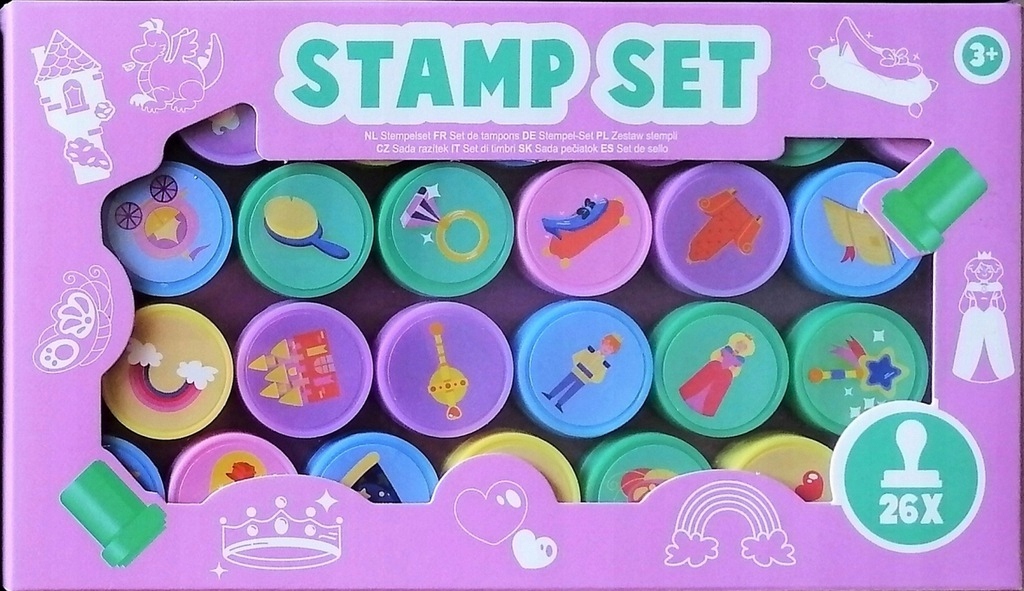 ZESTAW PIECZĄTKI DLA DZIECI STEMPELKI X 26