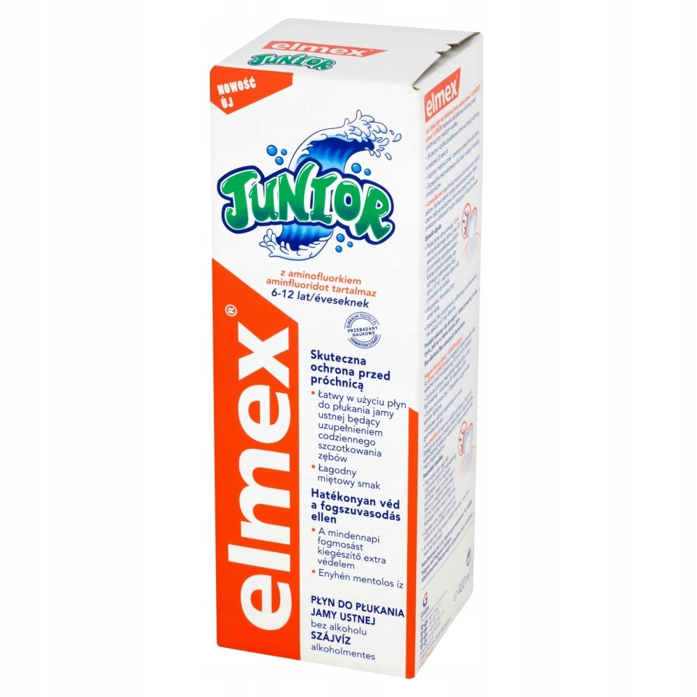 Elmex Junior Ústna voda ústna dutina pre deti 6-12 rokov 400ml