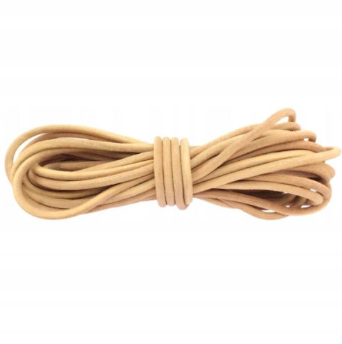 Řemínek Kožený Přírodní 7MM 1 Metr