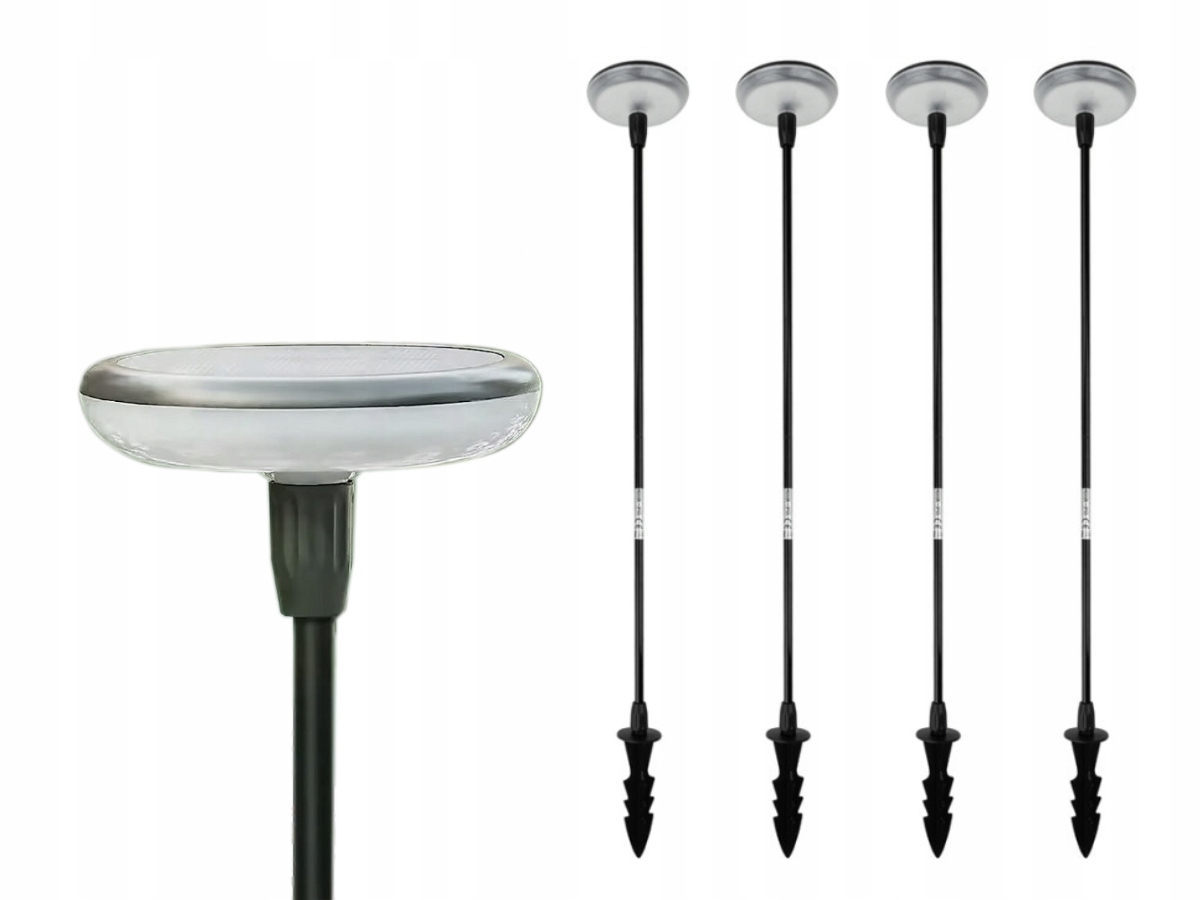 4x Lampa Solarna Led Ogrodowa Wbijana Zewnętrzna do Ogrodu
