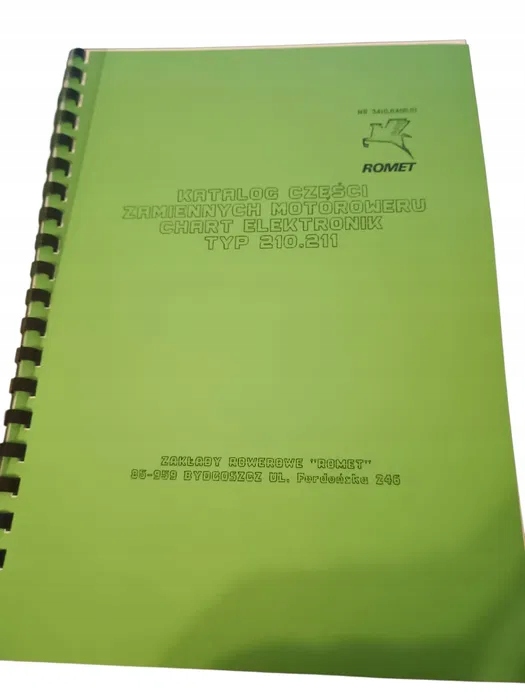 Nowa książka katalog czesci Romet chart 210 chart 211