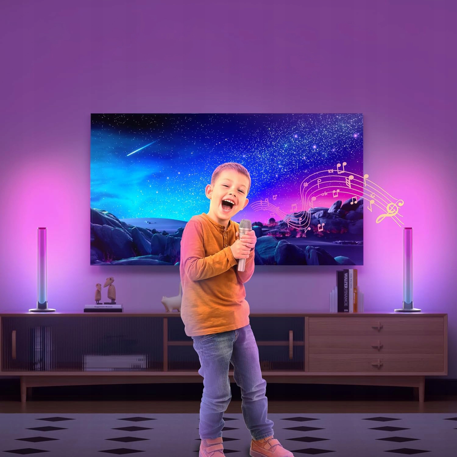 lampa stojąca podłogowa narożnikowa led narożna lampka nocna do sypialni Kolekcja RGBLED