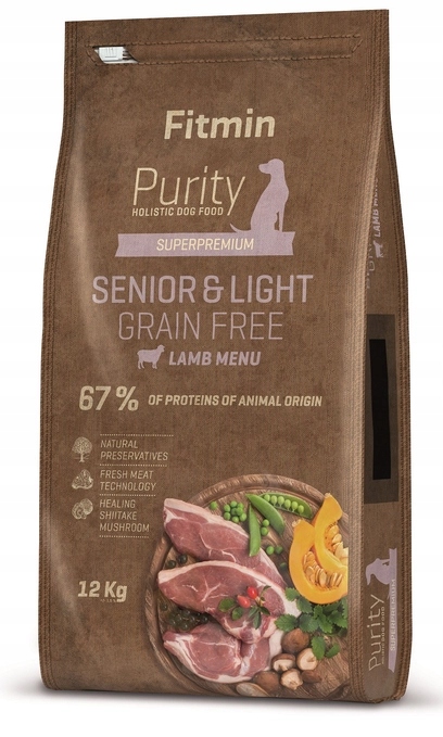 Levně Fitmin Purity Senior Grainfree Light Jehněčí 12kg