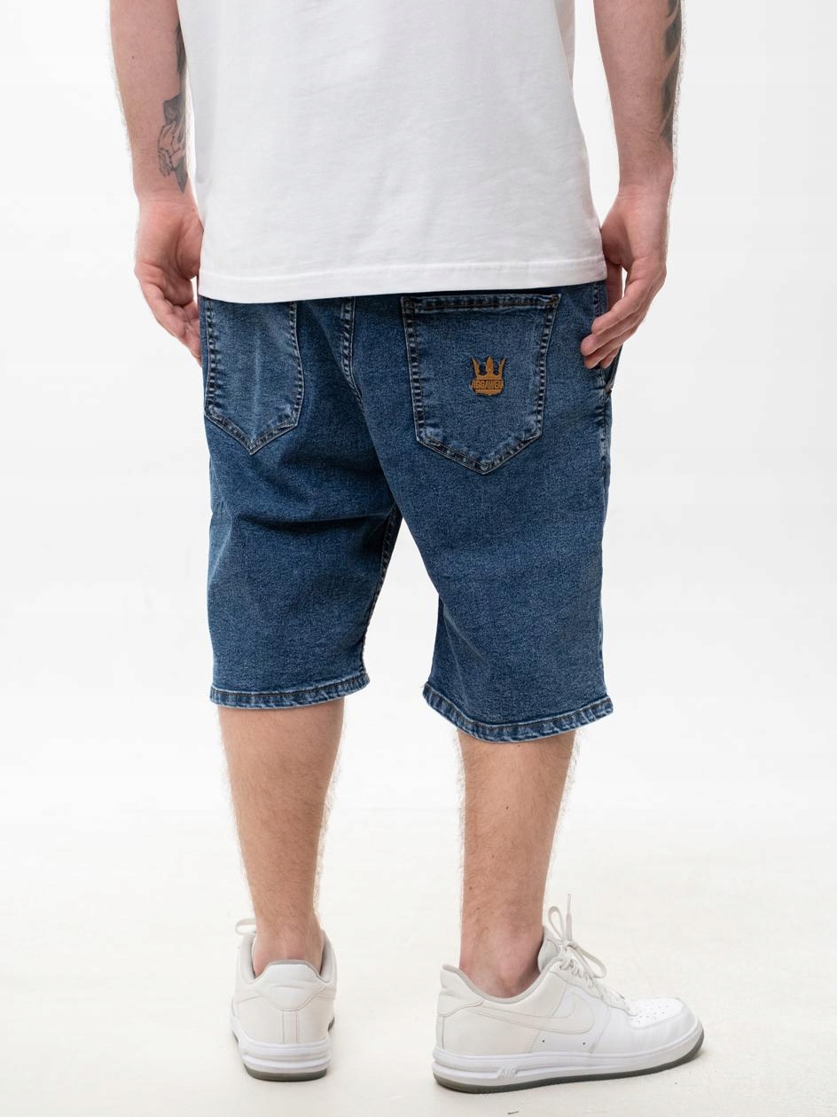 Krátké Kraťasy Šortky Baggy Pánské Tmavě Modré Jigga M
