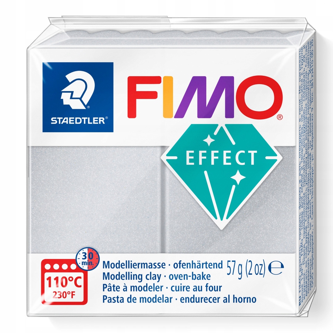 Fimo Effect Jasnosrebrny Perłowy- 817
