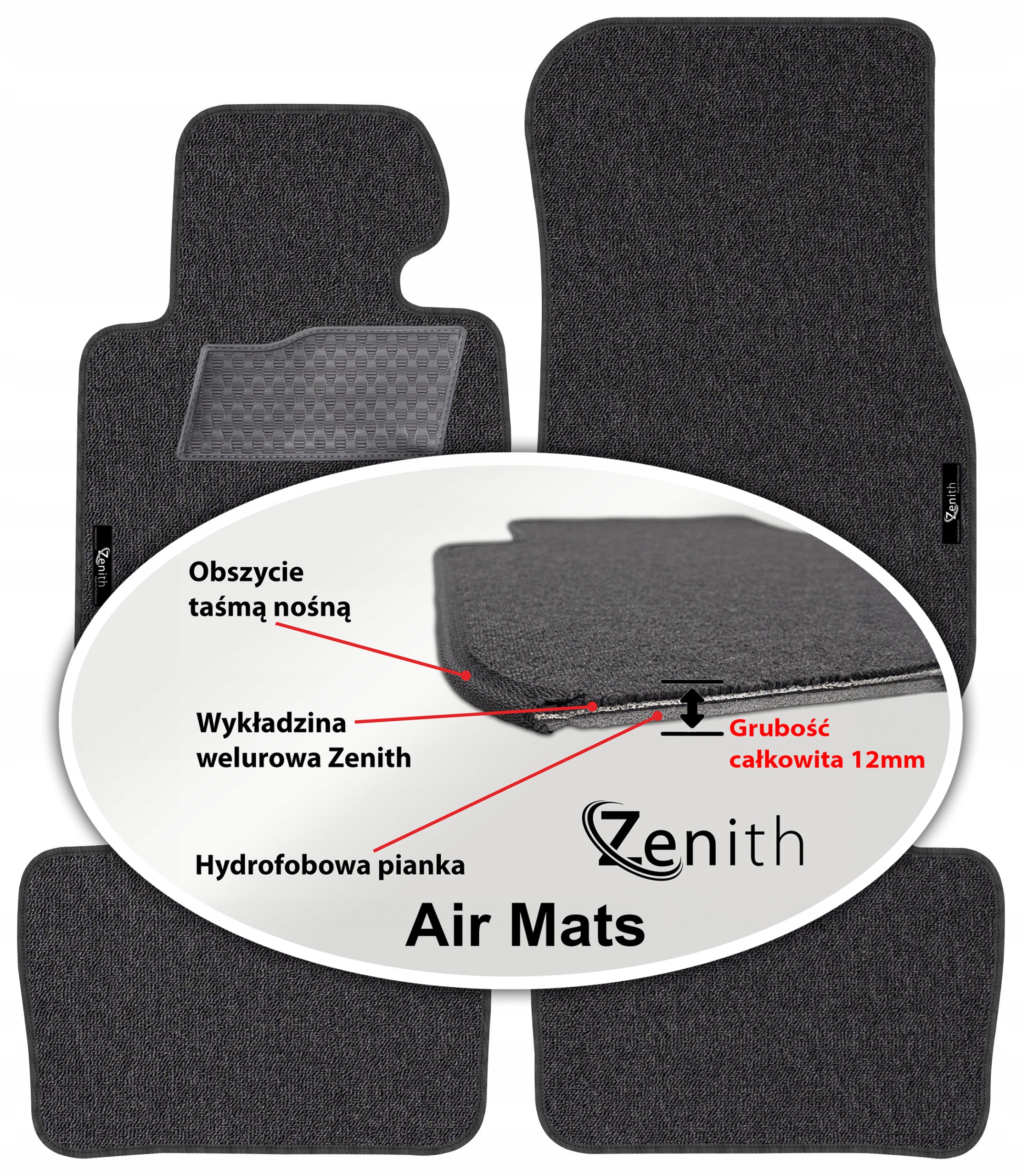 Bmw s3 F30 F31 od roku 2012-2018. Velurové koberce do auta Zenith Air Mats