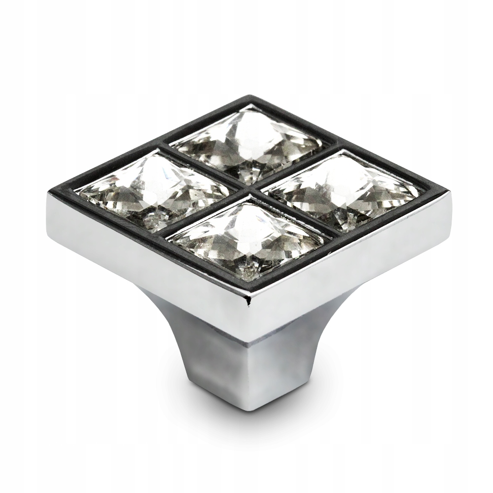 

Uchwyt Gałka Meblowa Kryształ Glamour Chrom