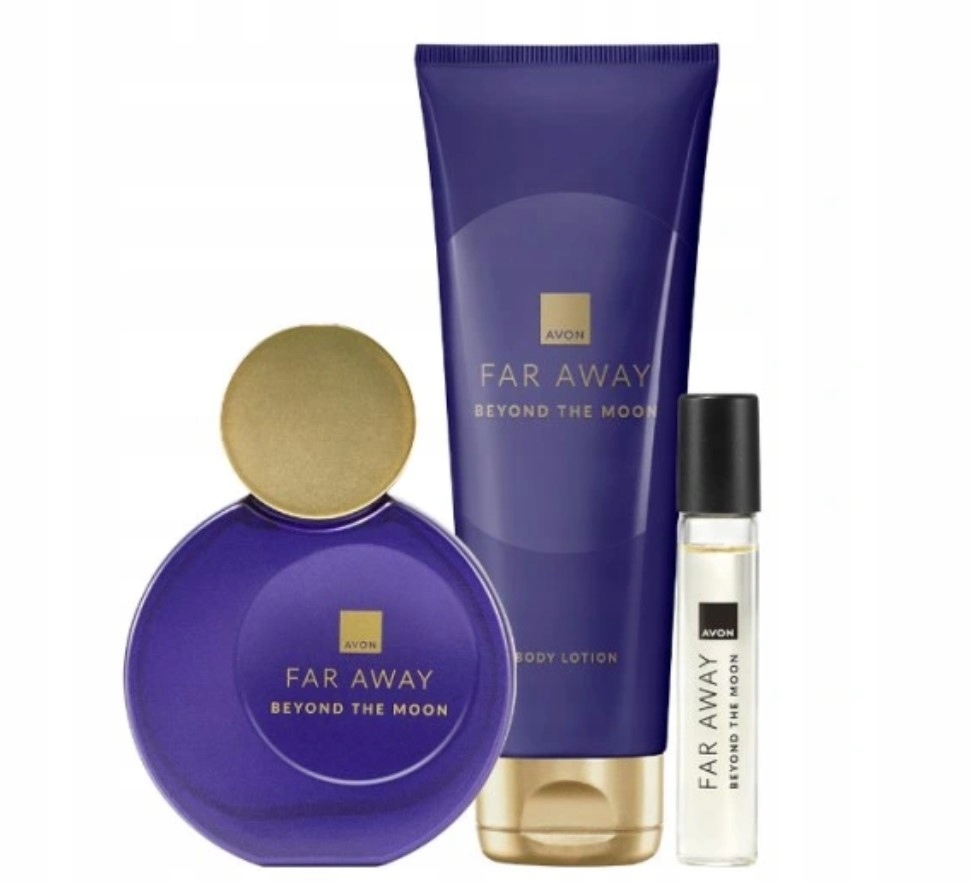 Avon Set 3_1 Far Away Beyond The Moon parfém 50 ml_balzám_parfém
