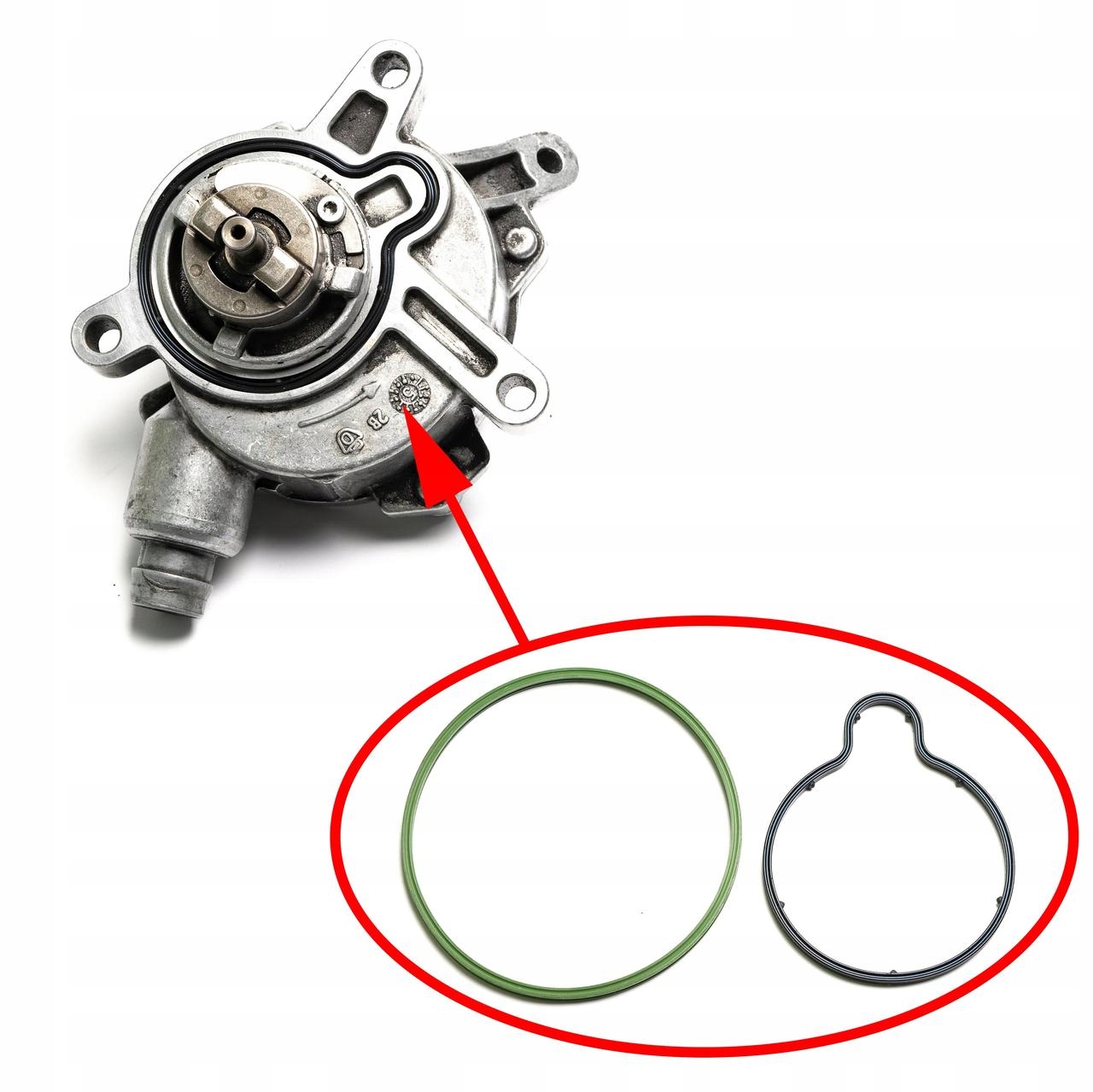 Sada pro opravu vakuové pumpy Volvo 2.4 D5: 2.0 D3, 30731825, 31219463