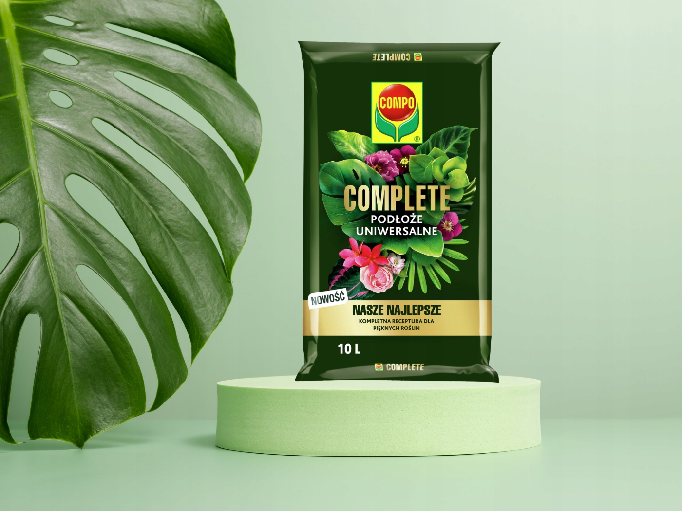 ZIEMIA DO KWIATÓW DONICZKOWYCH COMPO COMPLETE - NASZE NAJLEPSZE PODŁOŻE 10L Rodzaj ziemia uprawna