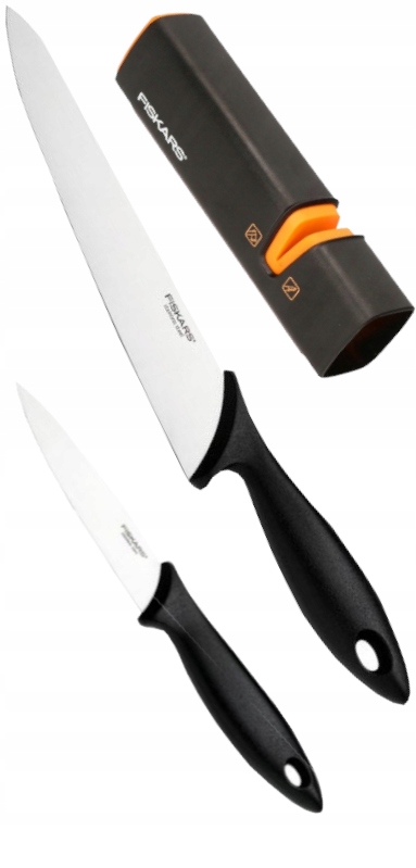 

Zestaw 2 noży ostre Fiskars Essential z ostrzałką