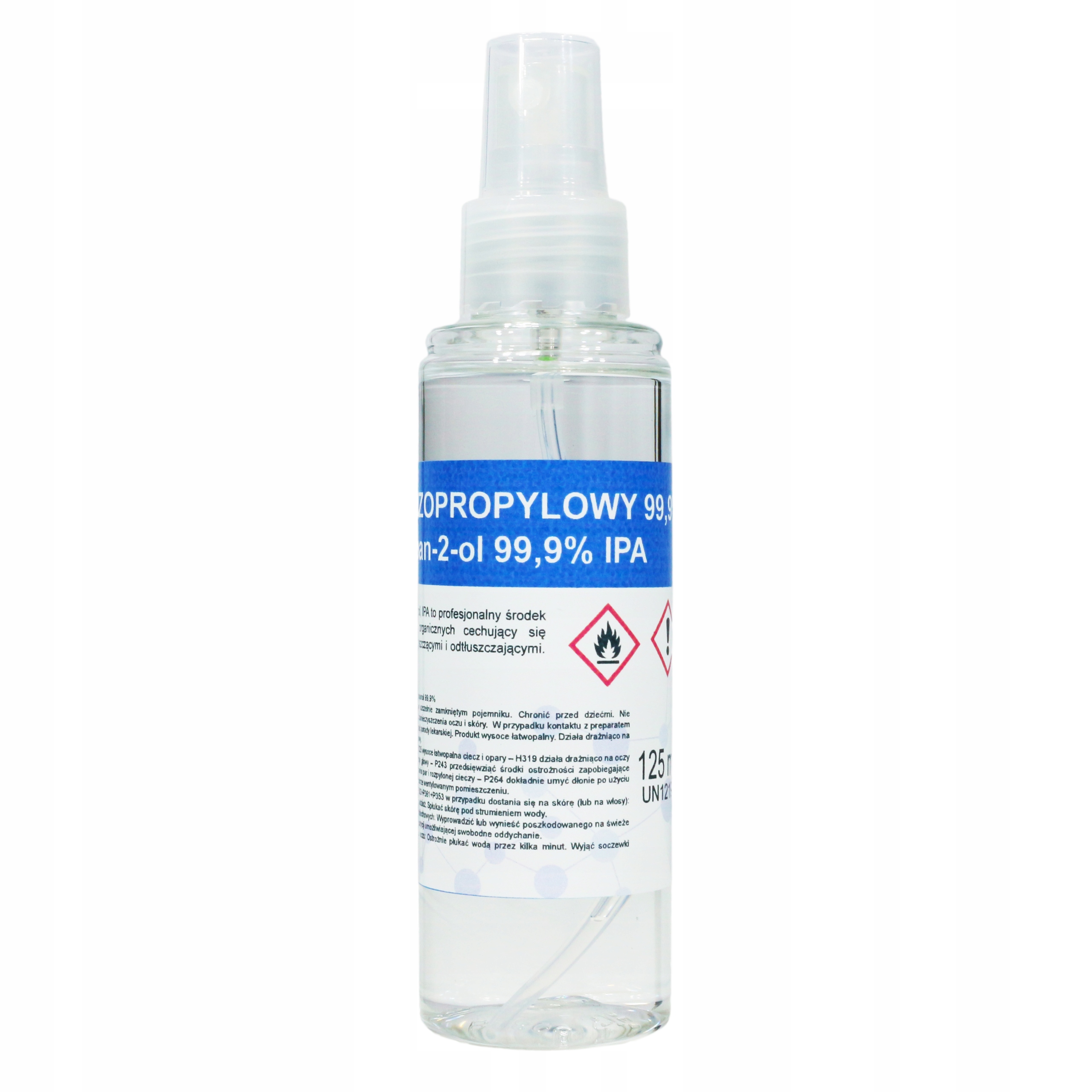 

Izopropanol Ipa w butelce z atomizerem 125 ml