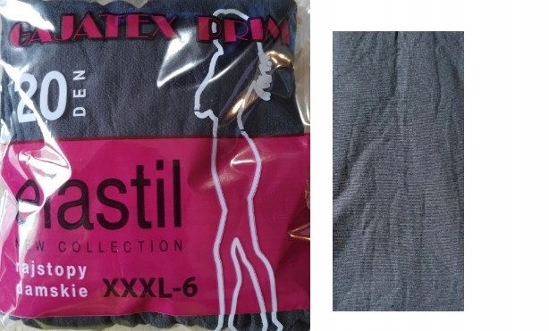 Gajatex Rajstopy zwykłe 20 den elastil FUMO 2XL-5